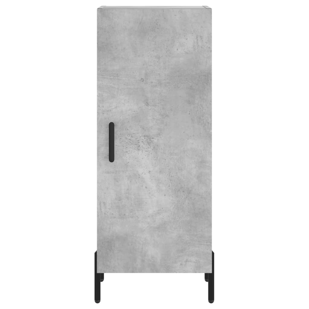 Kumode, betona pelēka krāsa, 34,5x34x180cm, apstrādāta koksne