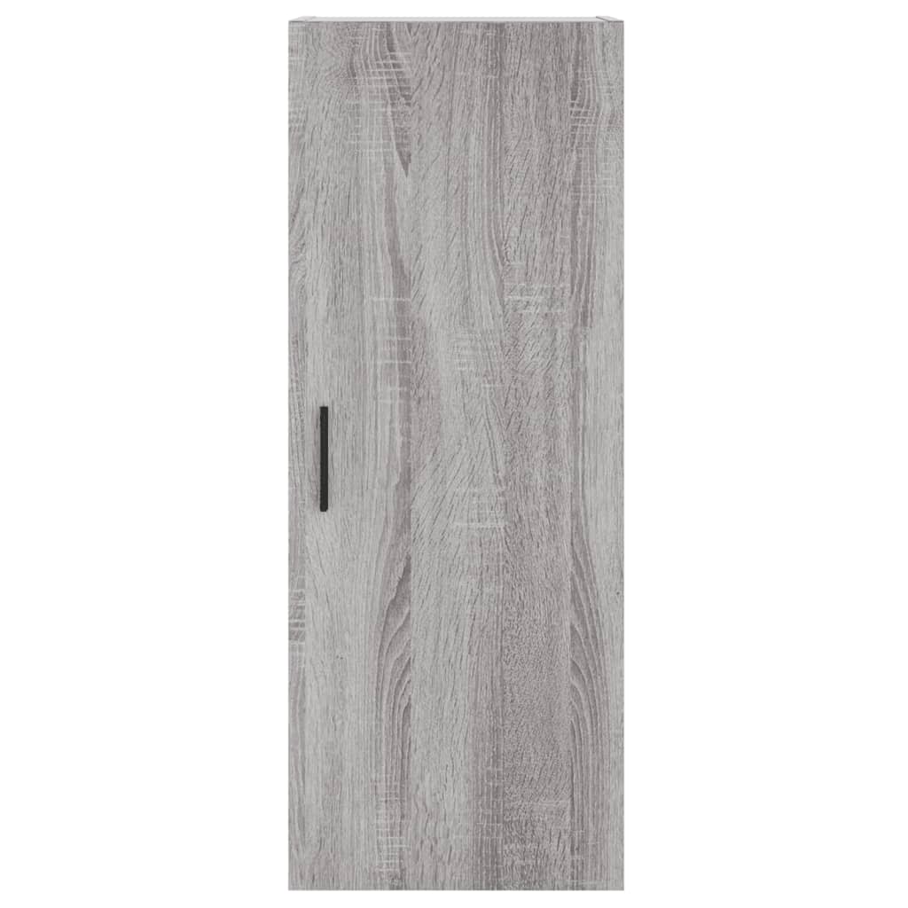 Chest of drawers, grey oak, 34.5x34x180cm, engineered wood
