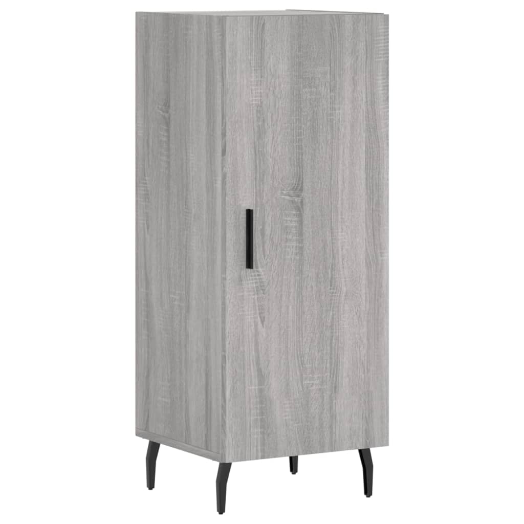 Chest of drawers, grey oak, 34.5x34x180cm, engineered wood