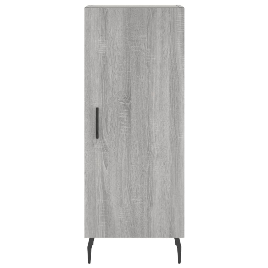 Chest of drawers, grey oak, 34.5x34x180cm, engineered wood