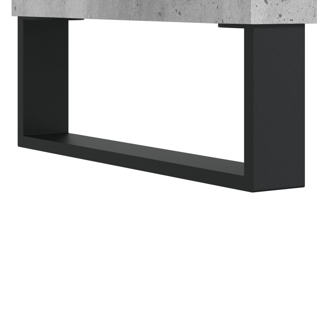 Chest of drawers, concrete grey, 34.5x34x180cm, engineered wood