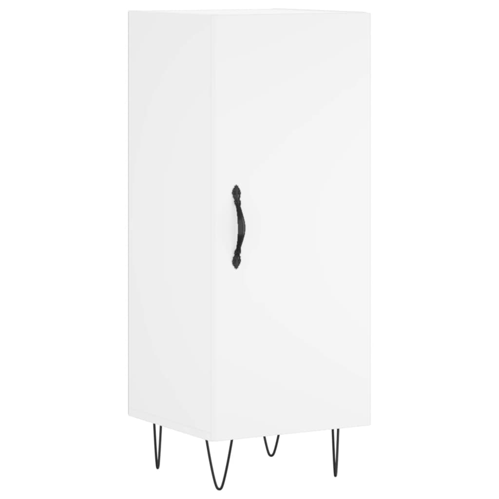 Chest of drawers, white, 34.5x34x180cm, engineered wood