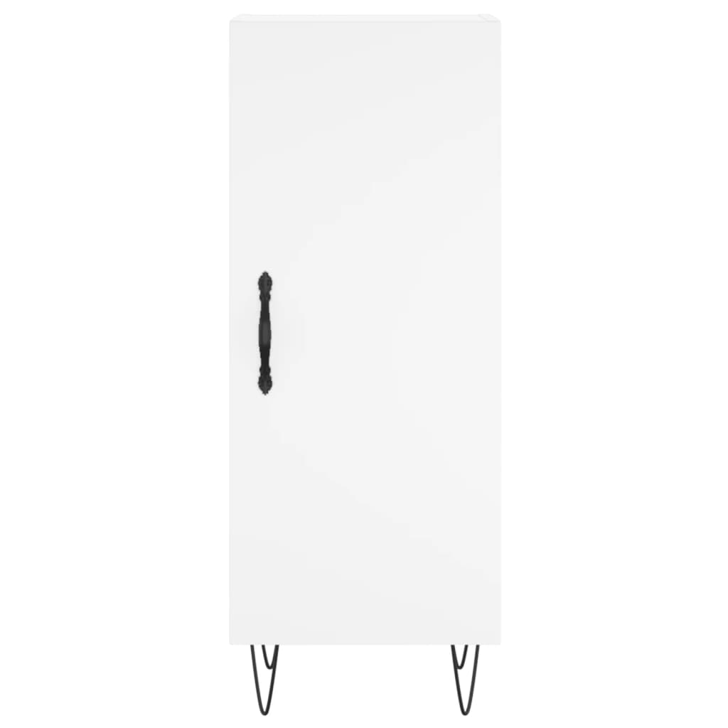 Chest of drawers, white, 34.5x34x180cm, engineered wood