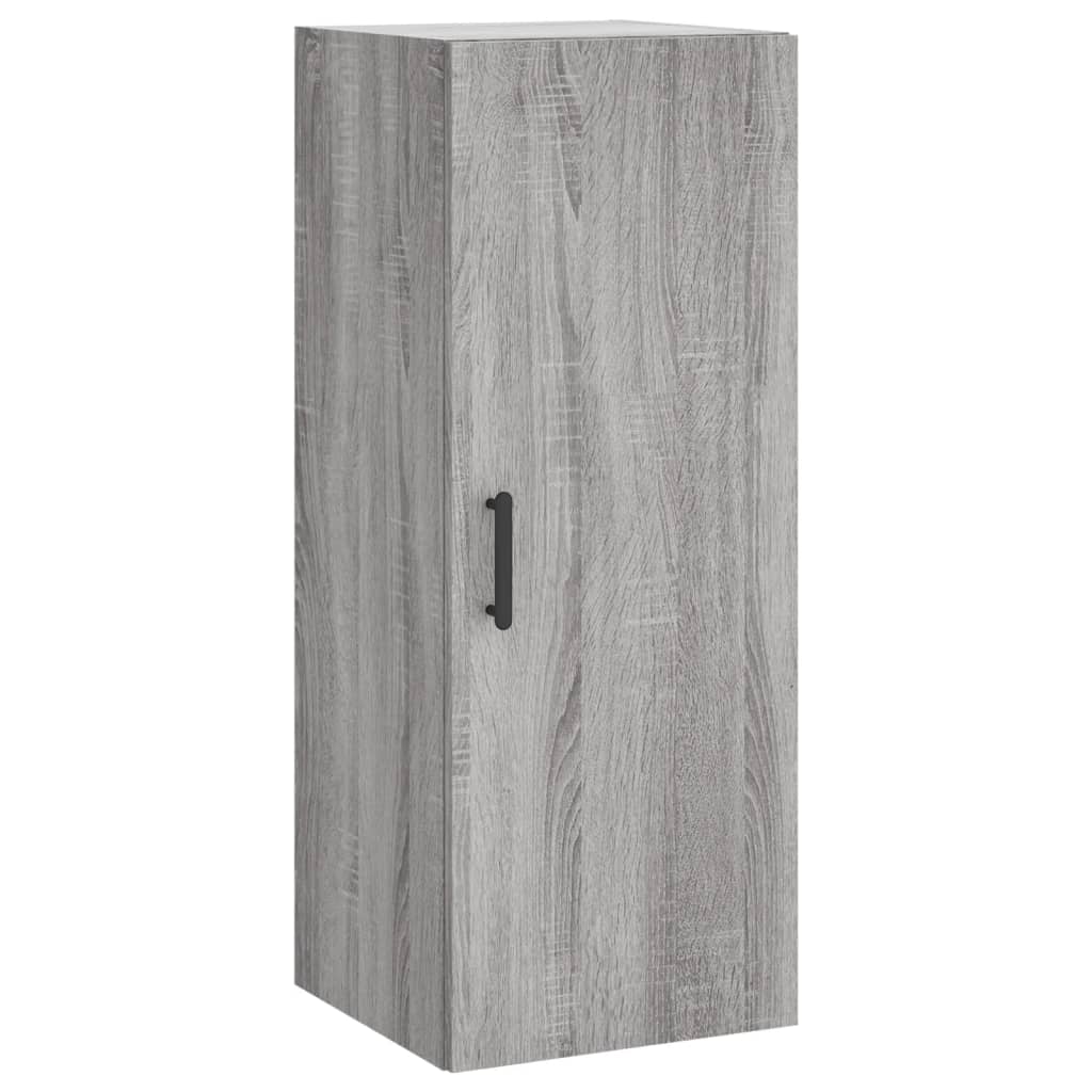 Chest of drawers, grey oak, 34.5x34x180cm, engineered wood