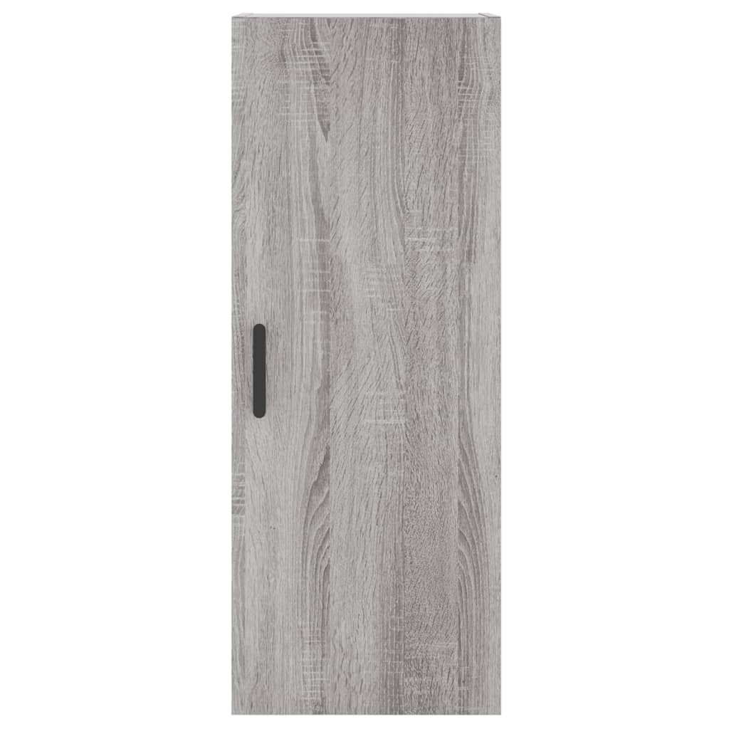 Chest of drawers, grey oak, 34.5x34x180cm, engineered wood