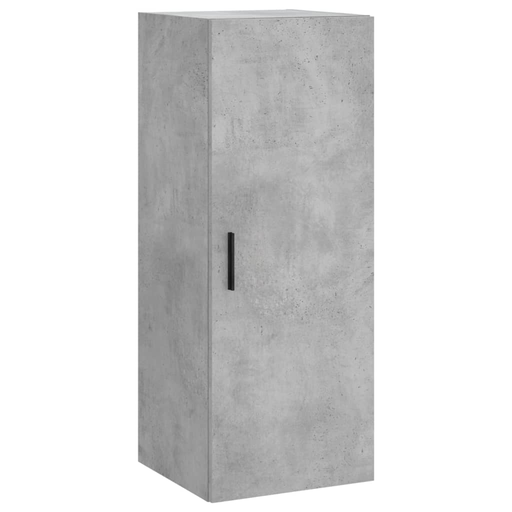 Chest of drawers, concrete grey, 34.5x34x180cm, engineered wood