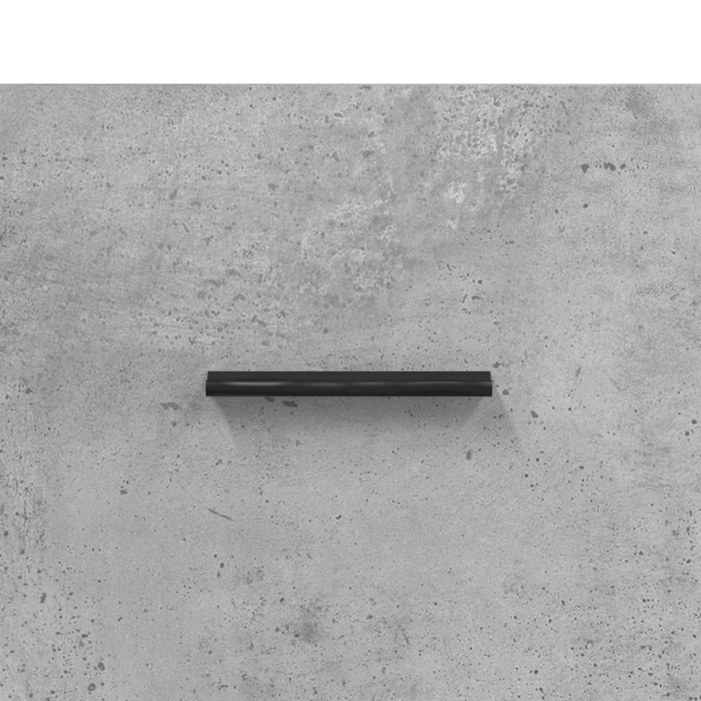 Chest of drawers, concrete grey, 34.5x34x180cm, engineered wood