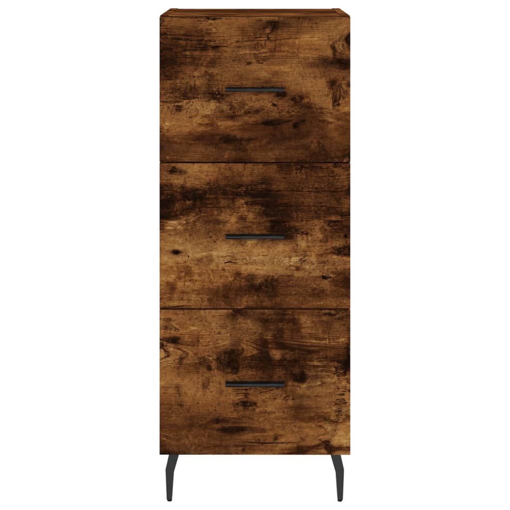 Komoda, dūminio ąžuolo spalvos, 34,5x34x180cm, apdirbta mediena