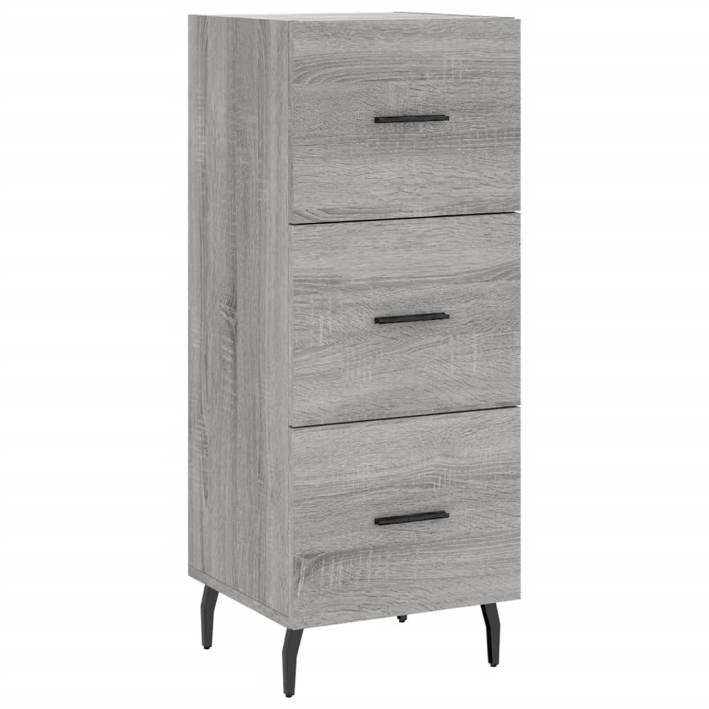 Kumode, pelēka ozolkoka krāsa, 34,5x34x180cm, apstrādāta koksne