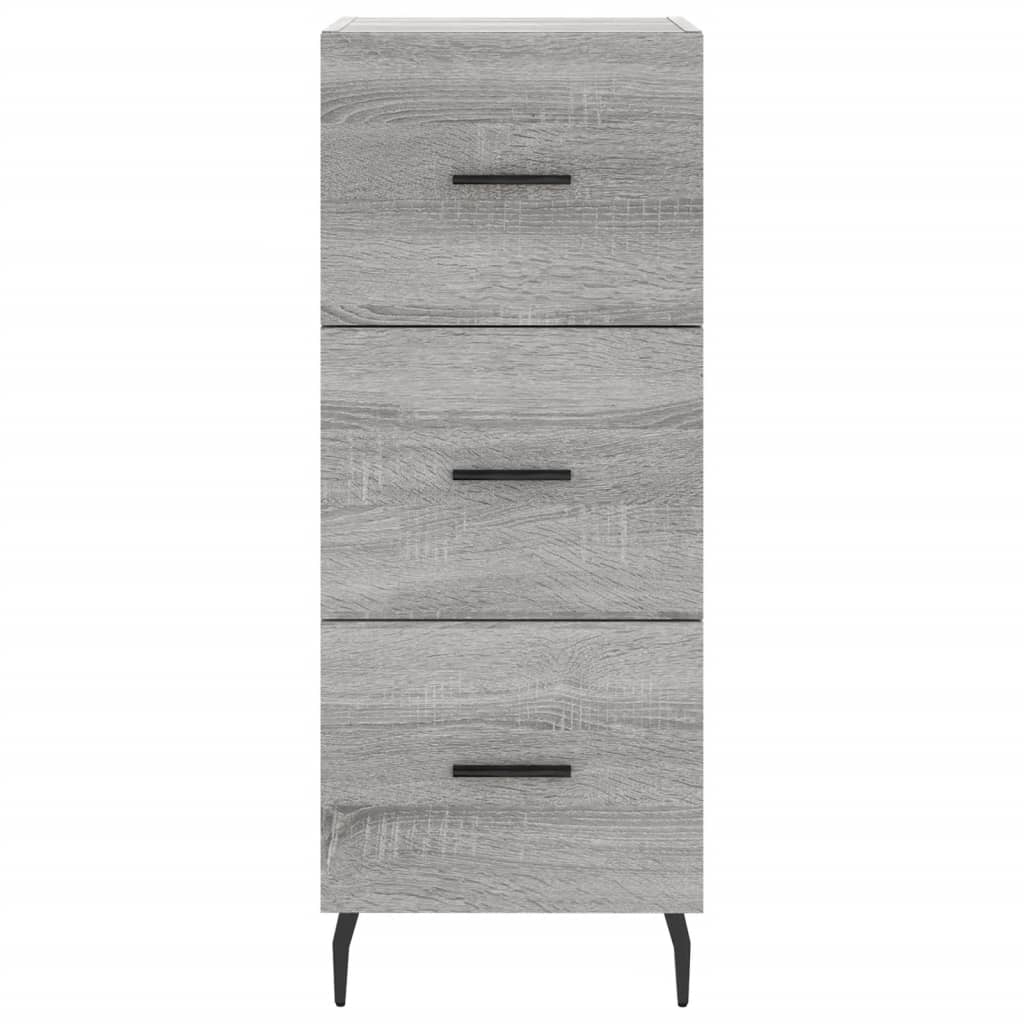 Kumode, pelēka ozolkoka krāsa, 34,5x34x180cm, apstrādāta koksne