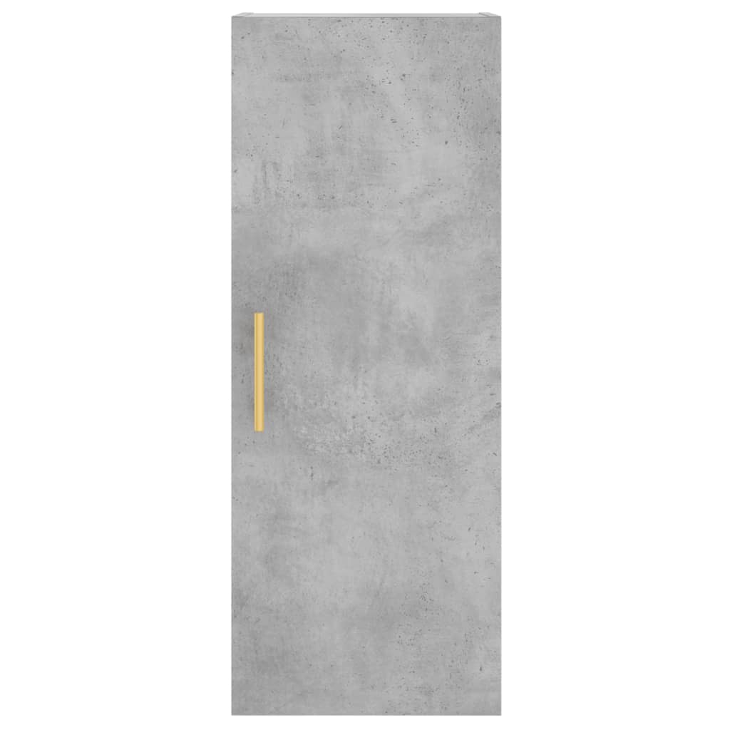 Chest of drawers, concrete grey, 34.5x34x180cm, engineered wood