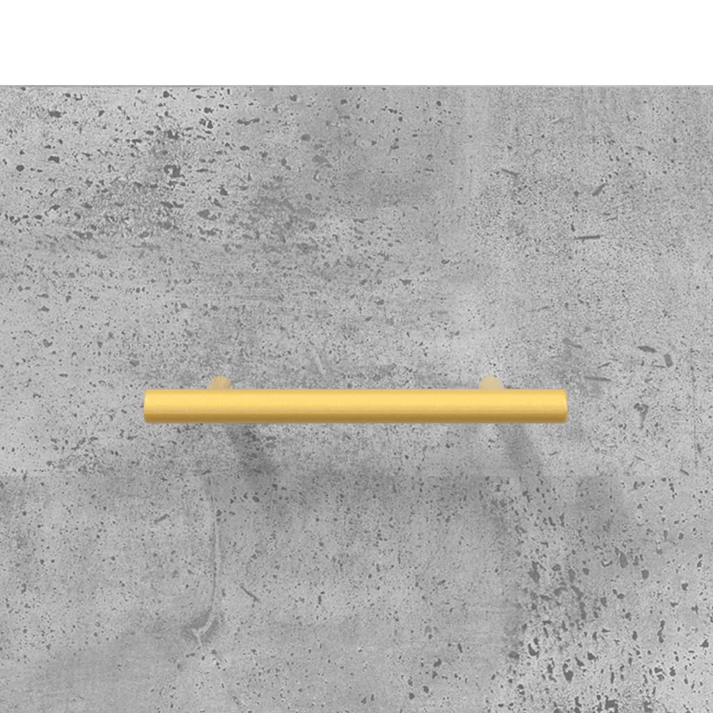 Chest of drawers, concrete grey, 34.5x34x180cm, engineered wood
