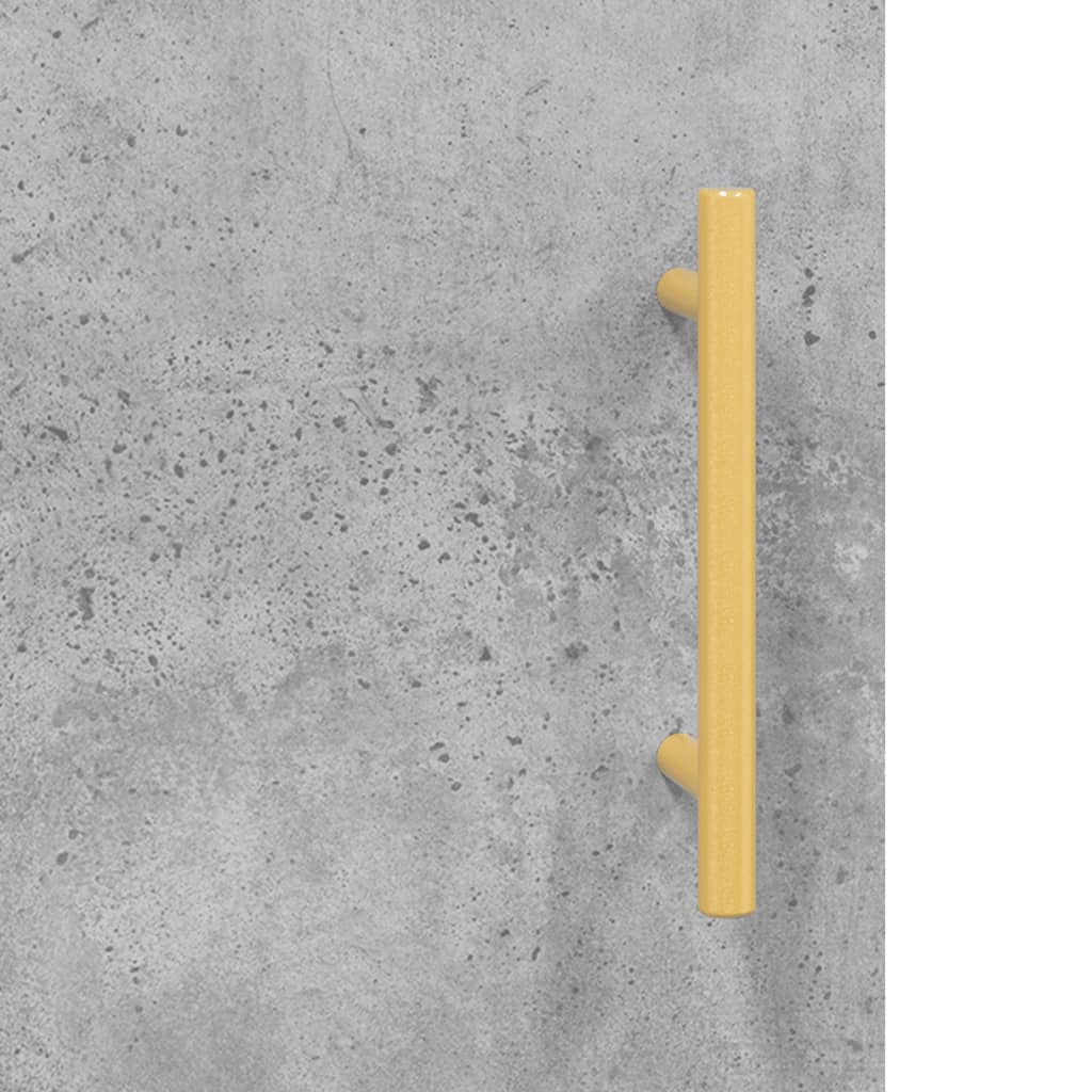 Chest of drawers, concrete grey, 34.5x34x180cm, engineered wood