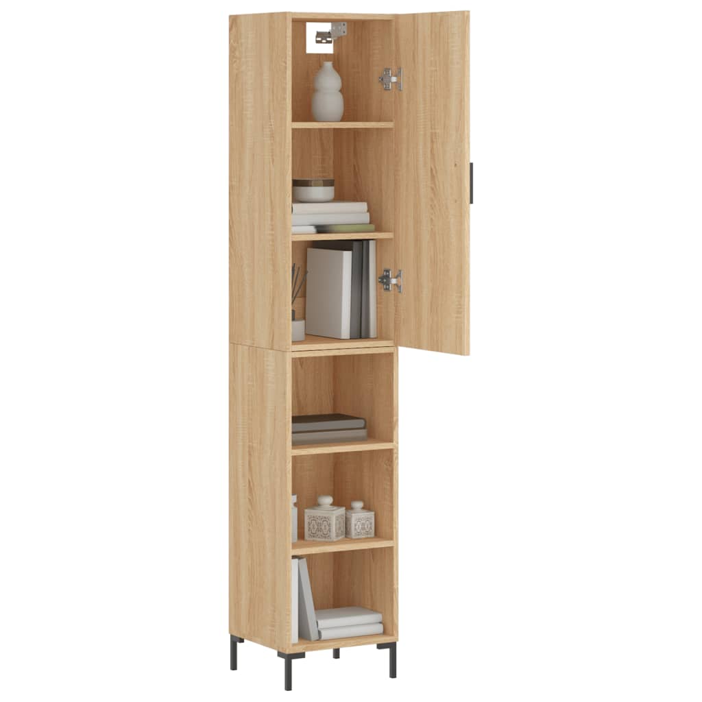 Chest of drawers, Sonoma oak, 34.5x34x180cm, engineered wood
