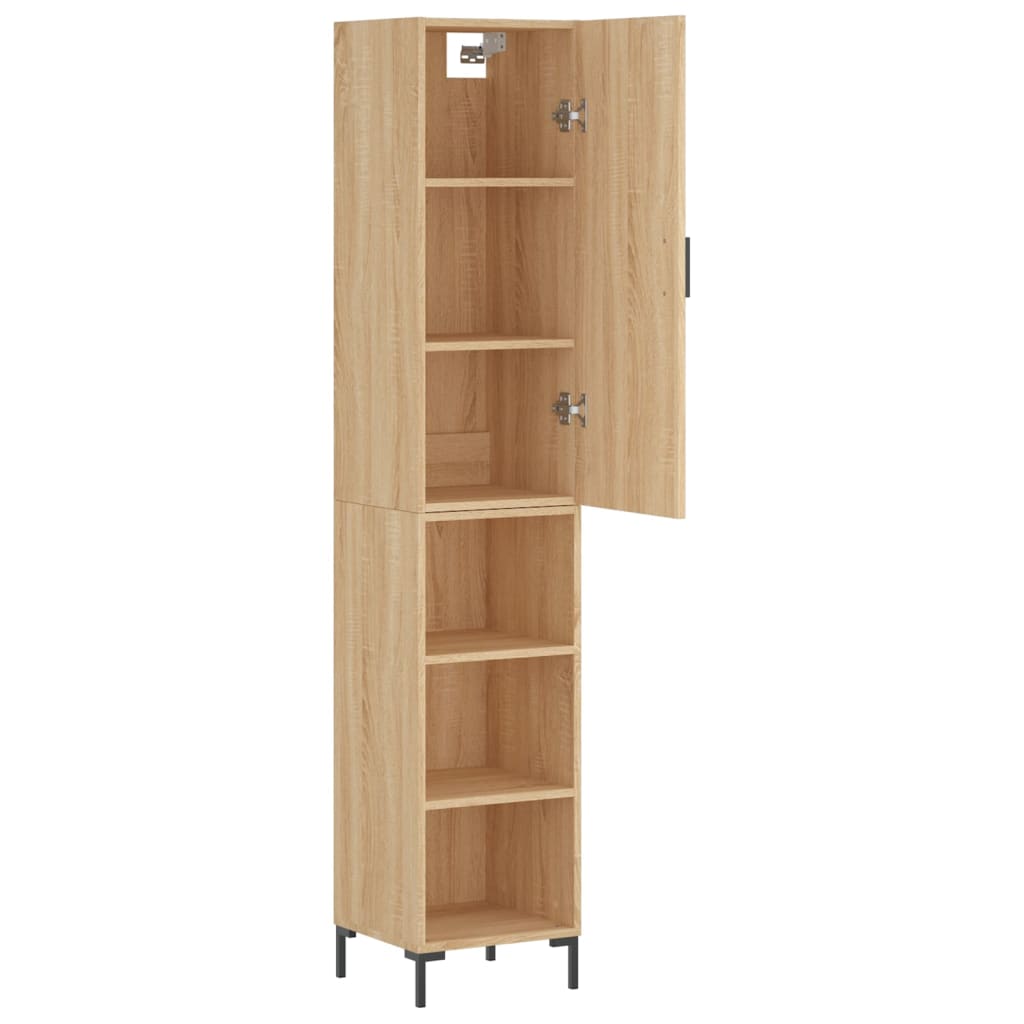 Chest of drawers, Sonoma oak, 34.5x34x180cm, engineered wood
