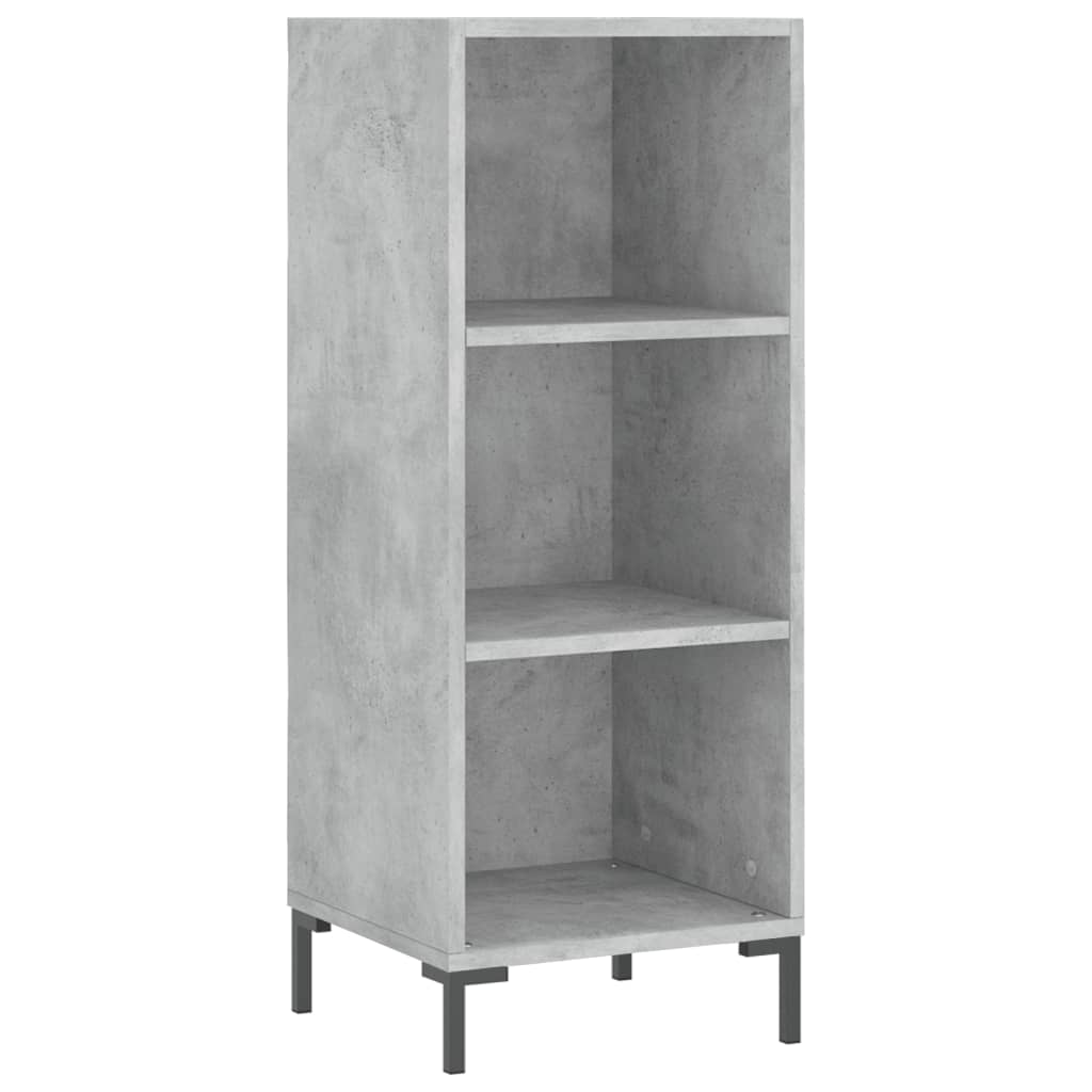 Chest of drawers, concrete grey, 34.5x34x180cm, engineered wood