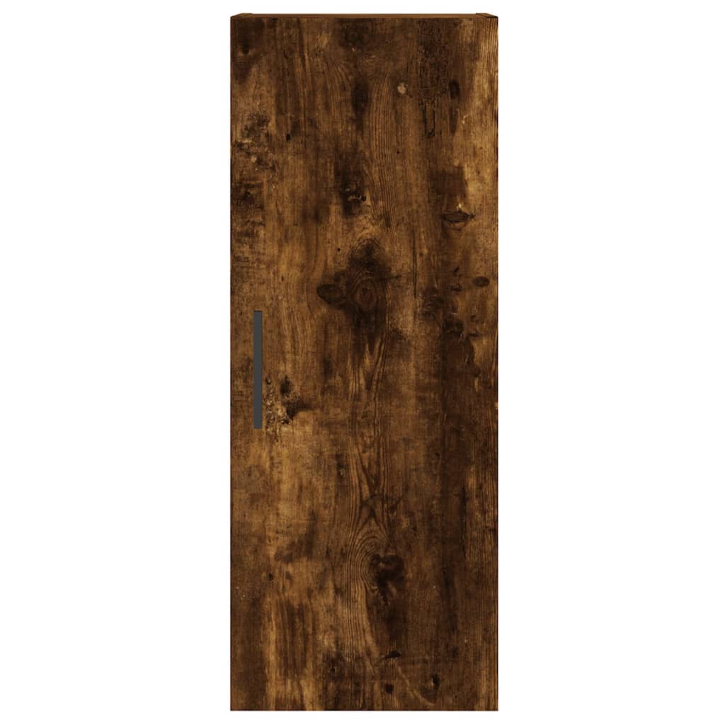 Chest of drawers, smoke oak, 34.5x34x180cm, engineered wood