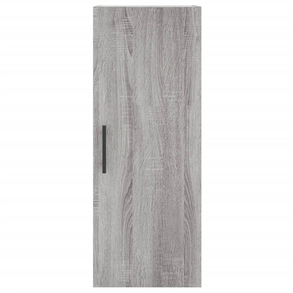 Chest of drawers, grey oak, 34.5x34x180cm, engineered wood