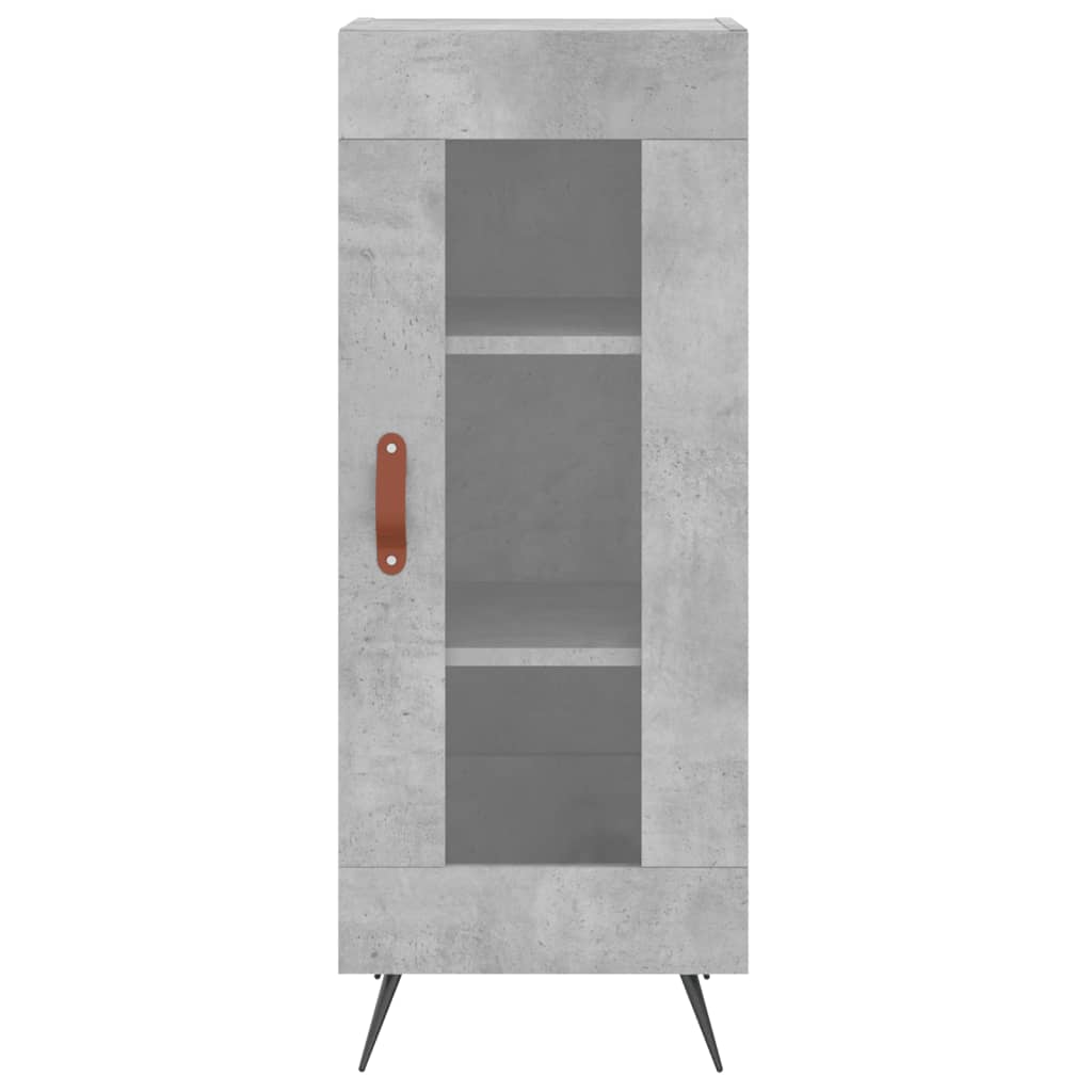 Chest of drawers, concrete grey, 34.5x34x180cm, engineered wood