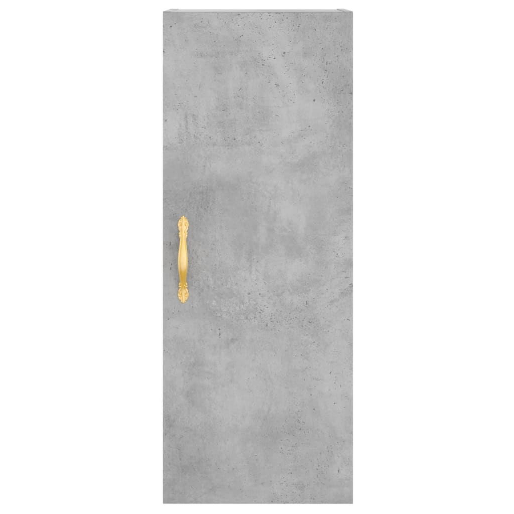 Chest of drawers, concrete grey, 34.5x34x180cm, engineered wood