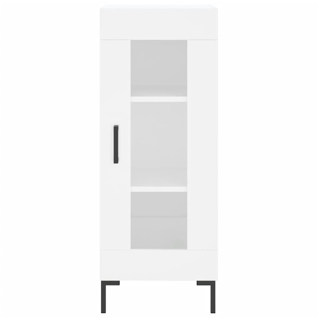 Chest of drawers, white, 34.5x34x180cm, engineered wood