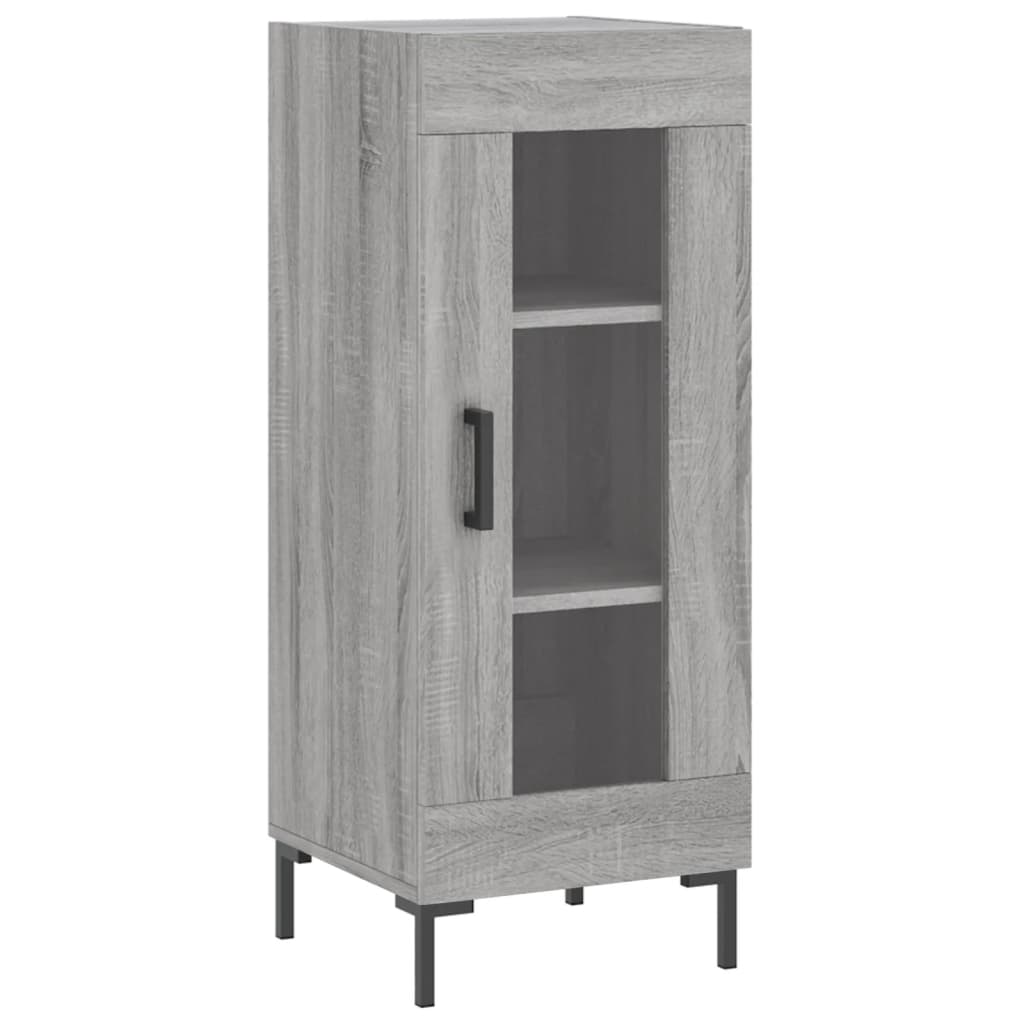 Chest of drawers, grey oak, 34.5x34x180cm, engineered wood