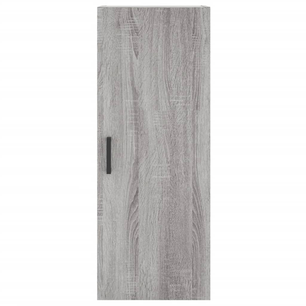 Chest of drawers, grey oak, 34.5x34x180cm, engineered wood
