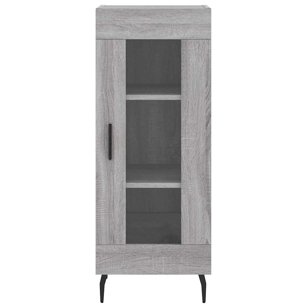 Kumode, pelēka ozolkoka krāsa, 34,5x34x180cm, apstrādāta koksne