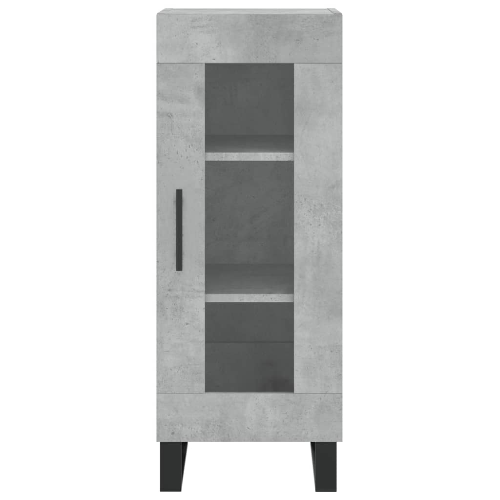Komoda, betono pilkos spalvos, 34,5x34x180cm, apdirbta mediena
