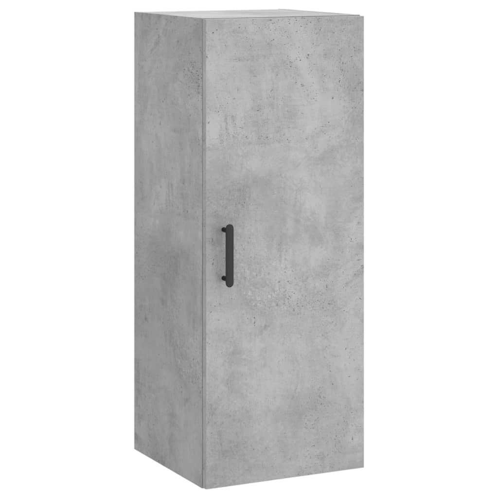 Kumode, betona pelēka krāsa, 34,5x34x180cm, apstrādāta koksne