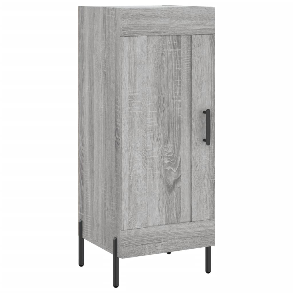 Chest of drawers, grey oak, 34.5x34x180cm, engineered wood