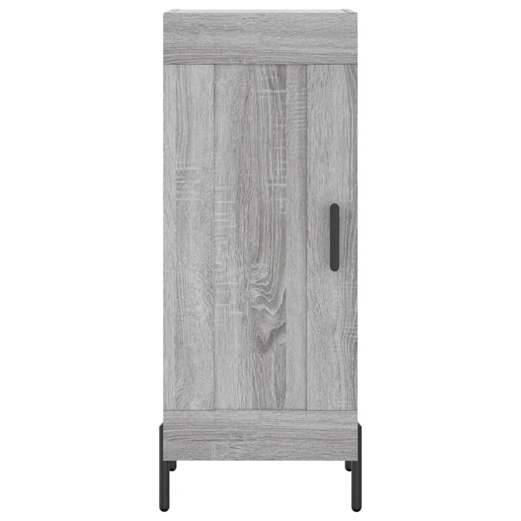Chest of drawers, grey oak, 34.5x34x180cm, engineered wood