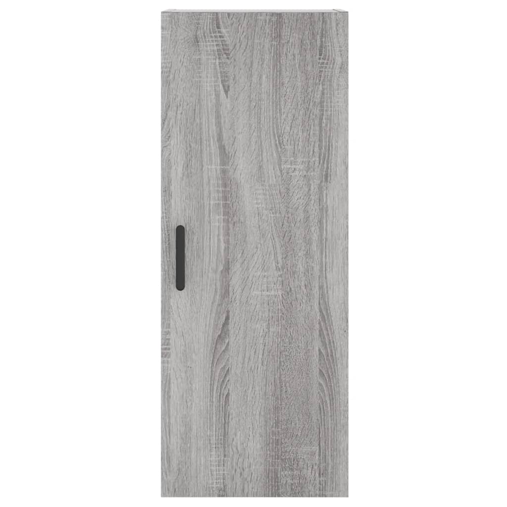 Chest of drawers, grey oak, 34.5x34x180cm, engineered wood