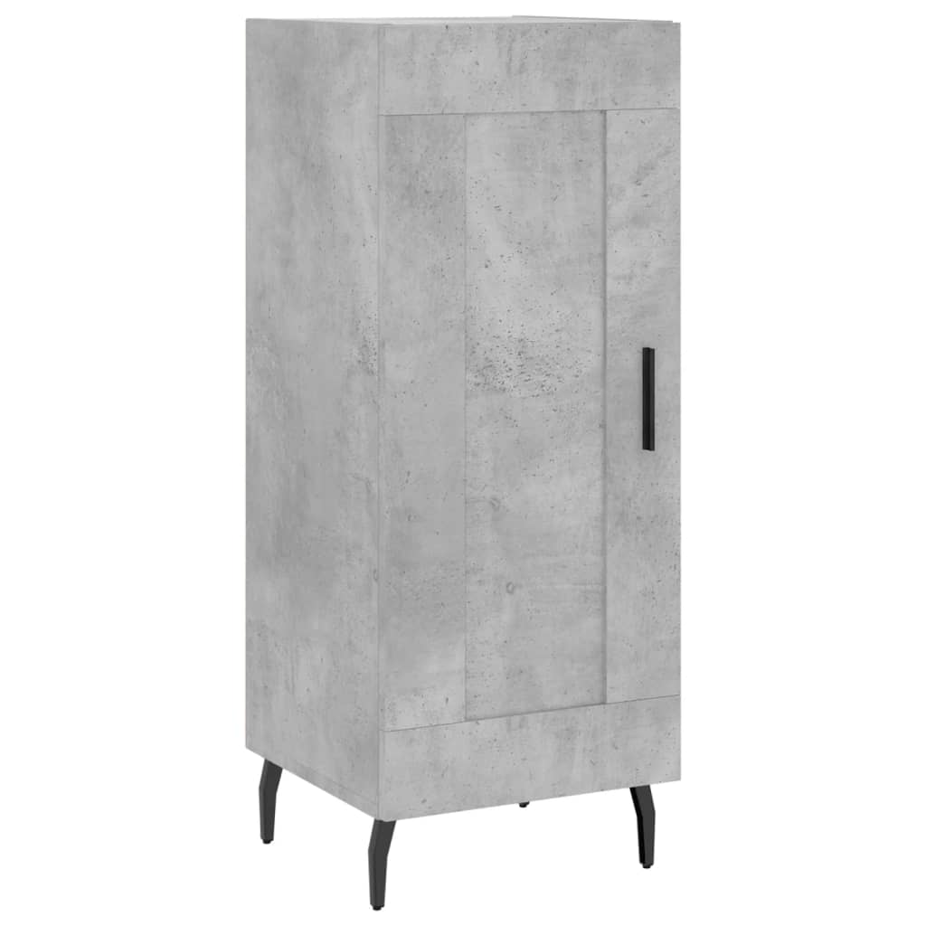 Chest of drawers, concrete grey, 34.5x34x180cm, engineered wood