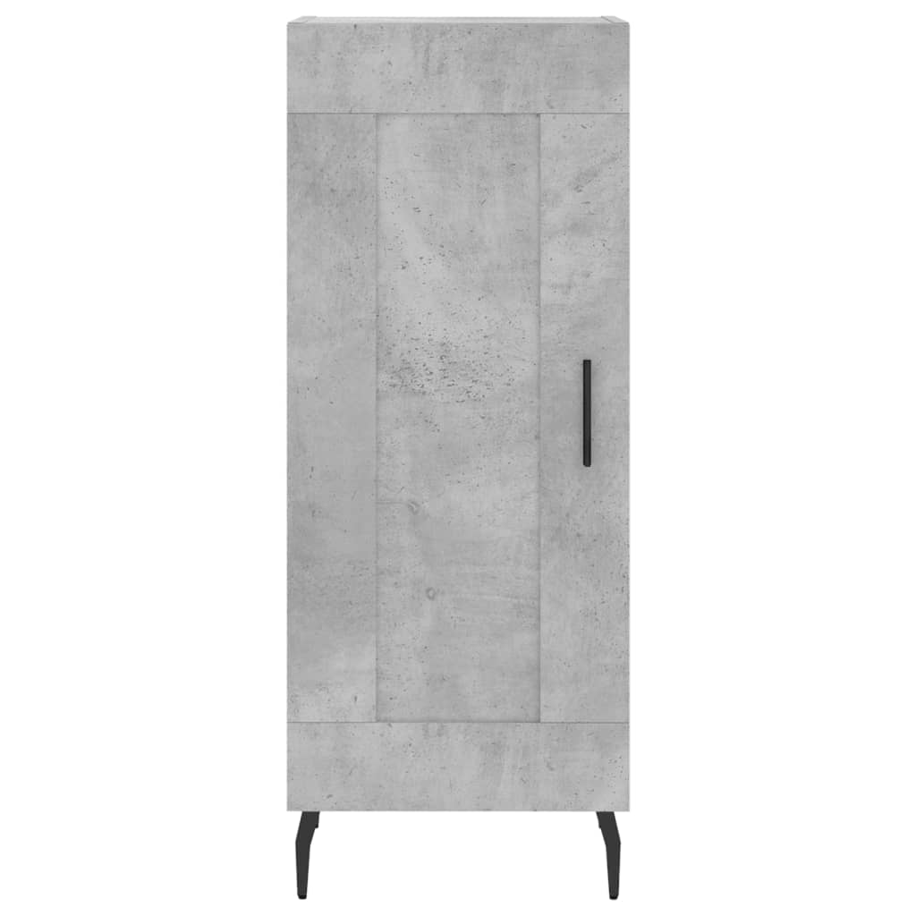 Chest of drawers, concrete grey, 34.5x34x180cm, engineered wood
