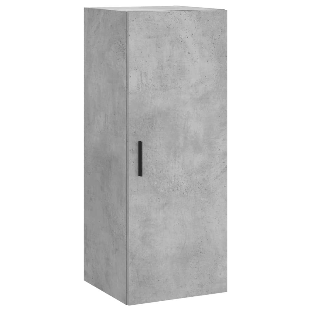 Chest of drawers, concrete grey, 34.5x34x180cm, engineered wood