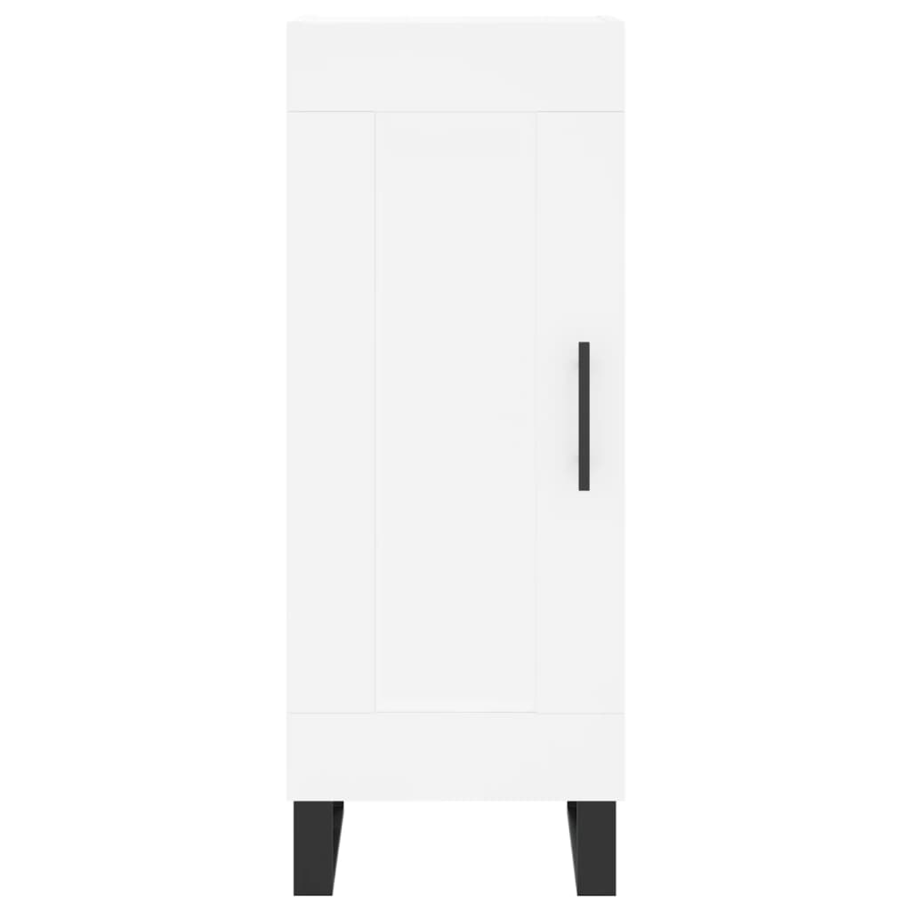 Kumode, balta, 34,5x34x180cm, apstrādāta koksne