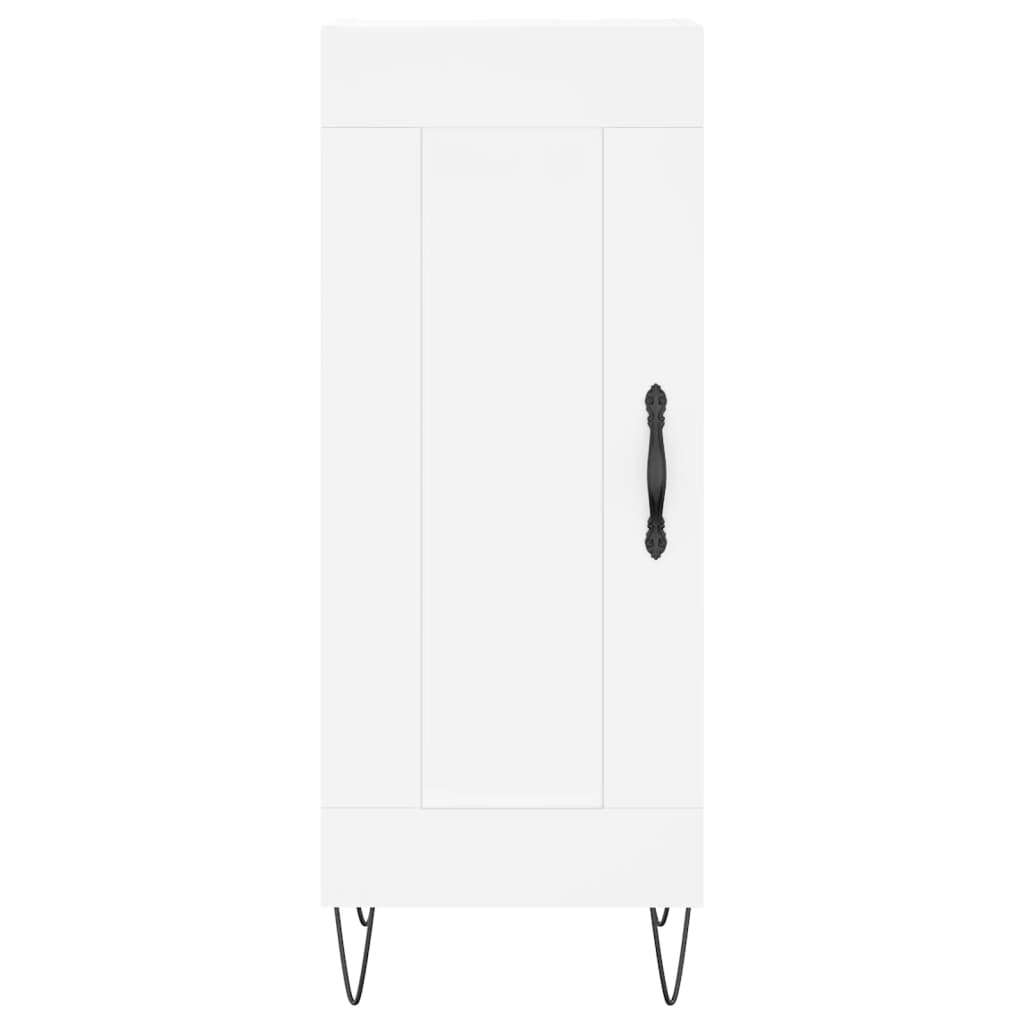 Kumode, balta, 34,5x34x180cm, apstrādāta koksne