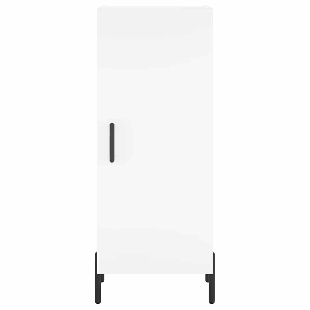 Komoda, baltos spalvos, 34,5x34x180cm, apdirbta mediena