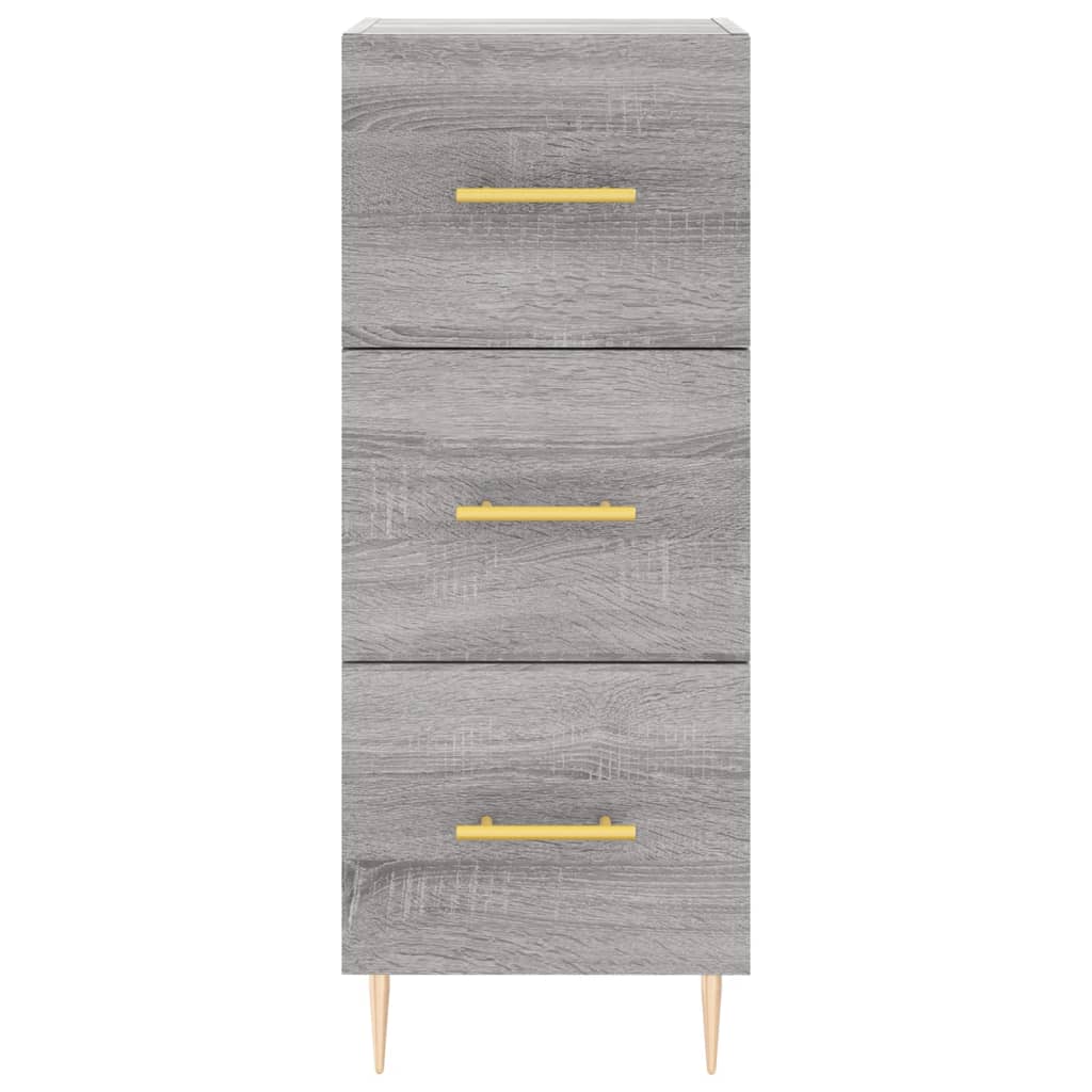 Kumode, pelēka ozolkoka krāsa, 34,5x34x180cm, apstrādāta koksne