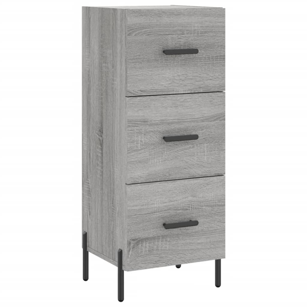 Kumode, pelēka ozolkoka krāsa, 34,5x34x180cm, apstrādāta koksne