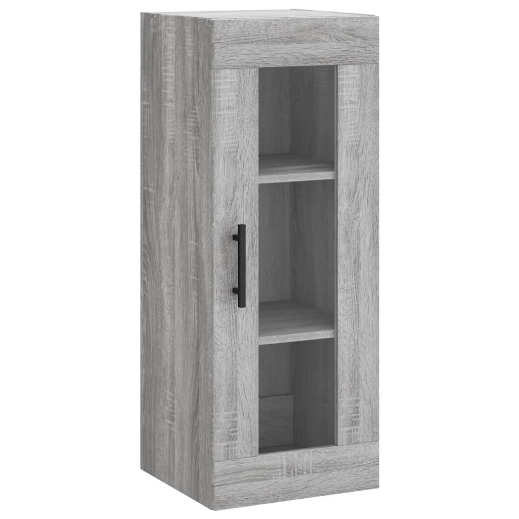 Chest of drawers, grey oak, 34.5x34x180cm, engineered wood