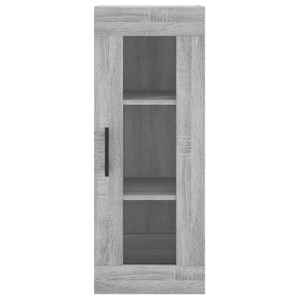 Chest of drawers, grey oak, 34.5x34x180cm, engineered wood