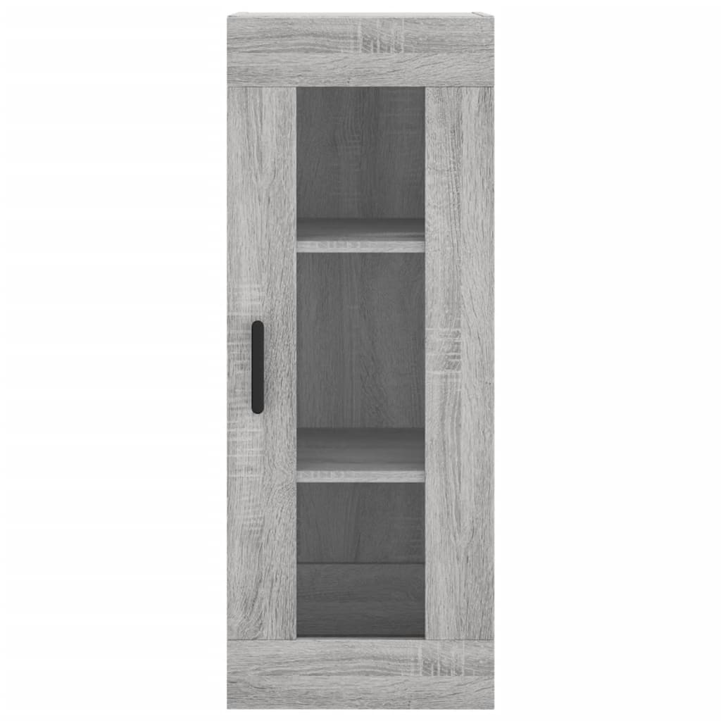Kumode, pelēka ozolkoka krāsa, 34,5x34x180cm, apstrādāta koksne