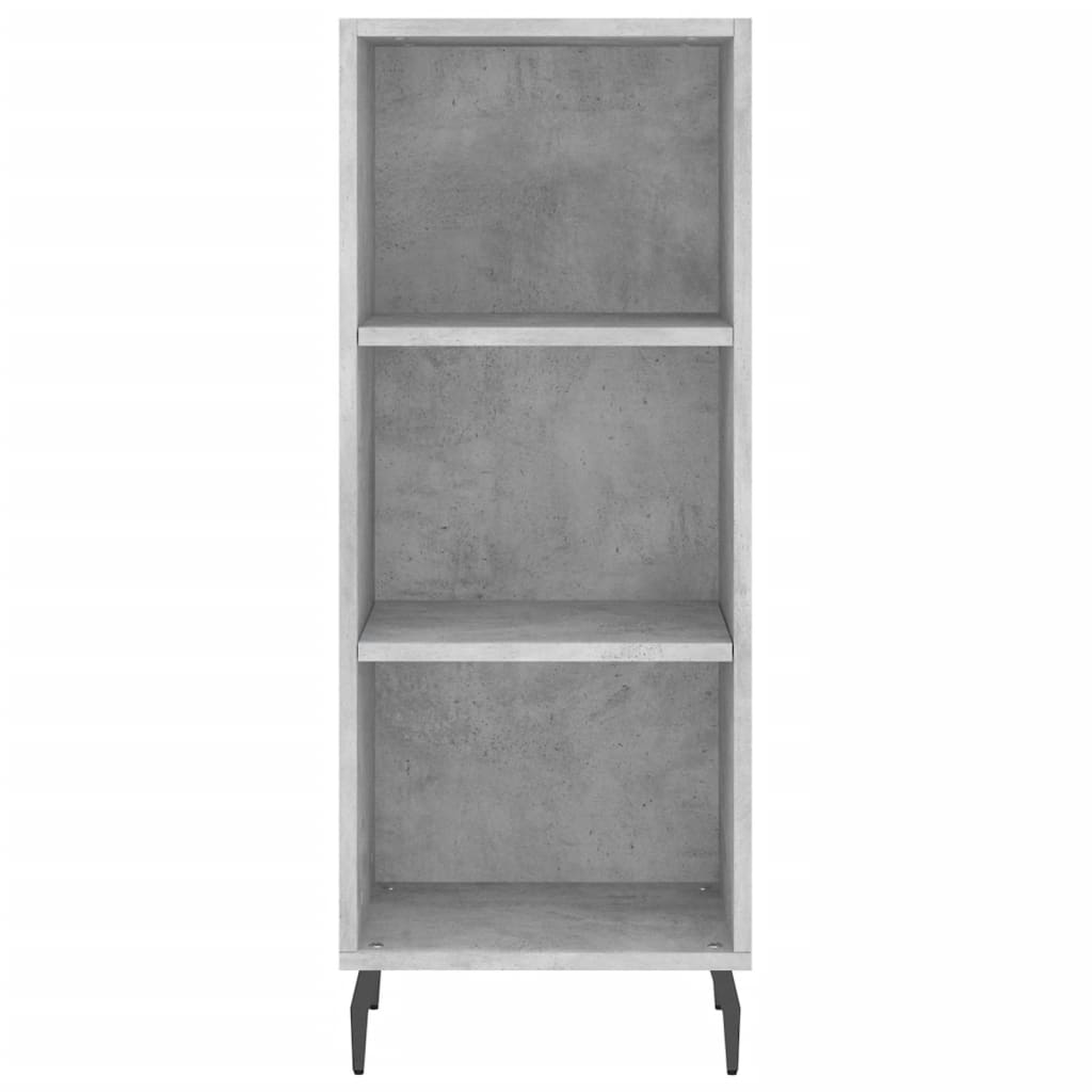 Kumode, betona pelēka krāsa, 34,5x34x180cm, apstrādāta koksne