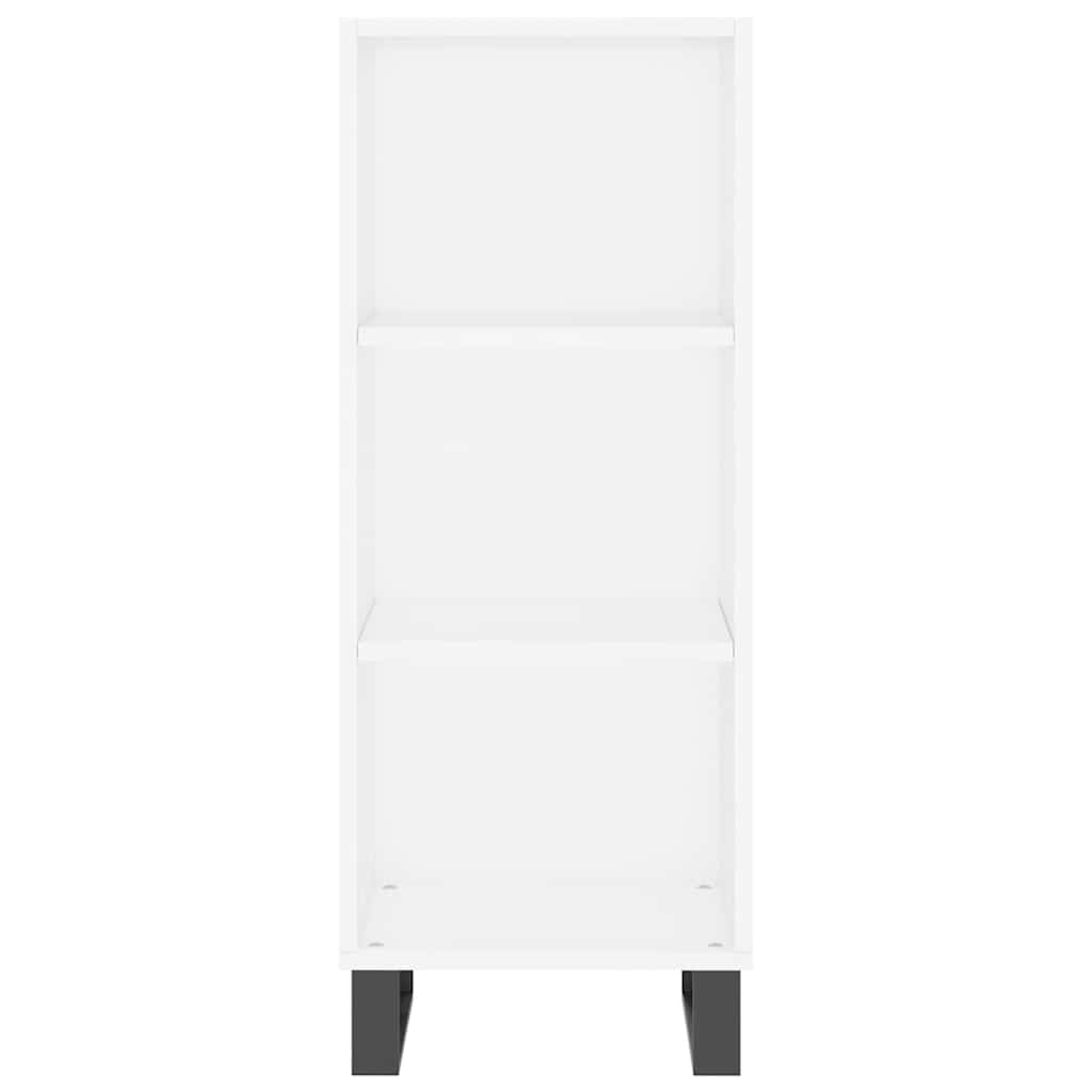 Komoda, baltos spalvos, 34,5x34x180cm, apdirbta mediena