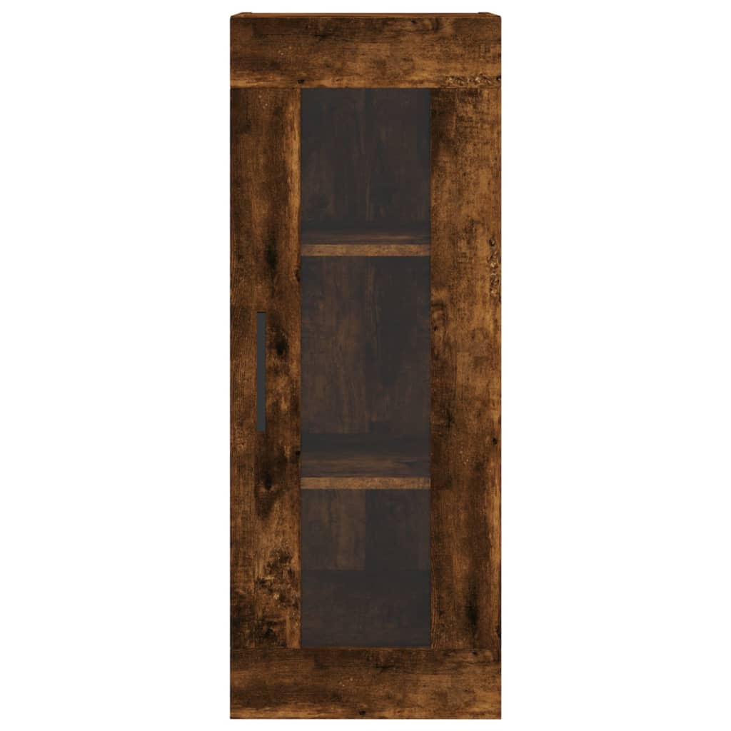 Kumode, dūmu ozola krāsā, 34,5x34x180cm, apstrādāta koksne