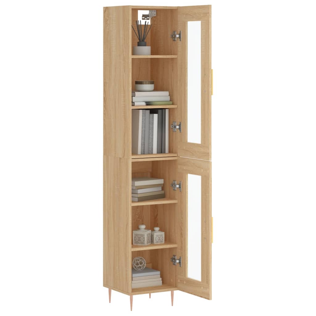 Chest of drawers, Sonoma oak, 34.5x34x180cm, engineered wood