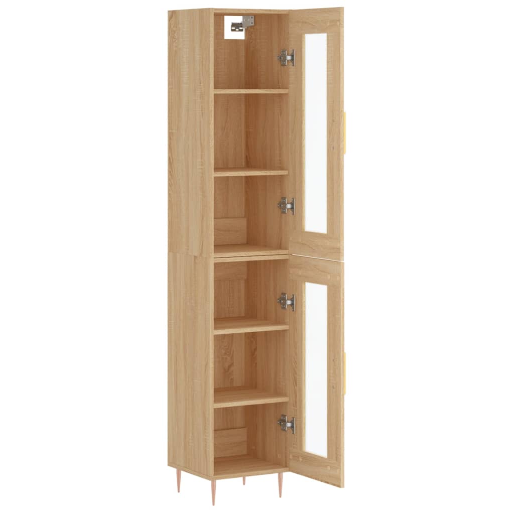 Chest of drawers, Sonoma oak, 34.5x34x180cm, engineered wood