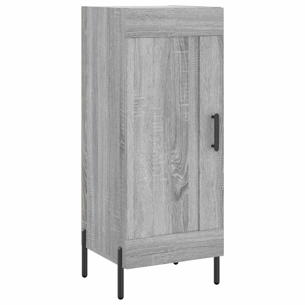 Kumode, pelēka ozolkoka krāsa, 34,5x34x180cm, apstrādāta koksne